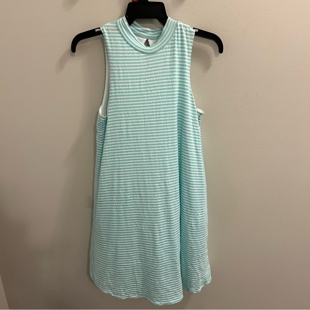 FLAWLESS Mint Striped Midi Dress size Medium